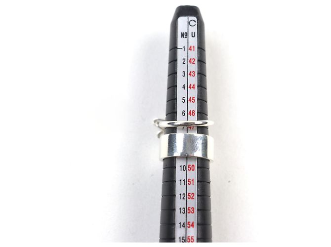 Hermès HERMES Alpha Kelly AG925 Clochette Cadena Double Ring Argento - vista 14
