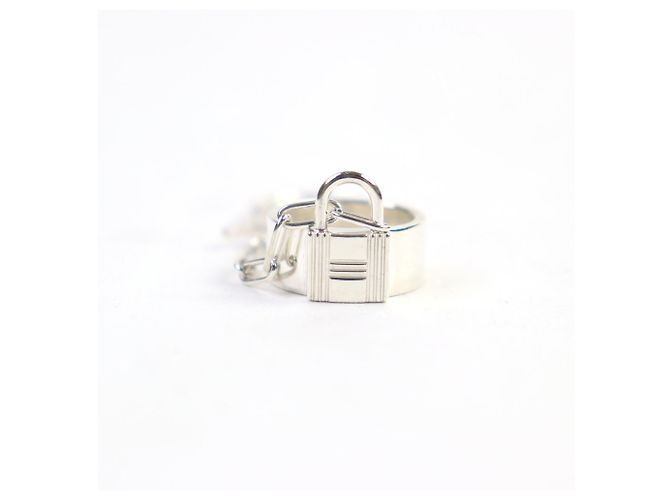 Hermès HERMES Alpha Kelly AG925 Clochette Cadena Double Ring Argento - vista 2