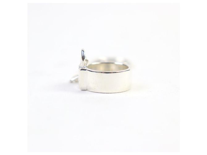 Hermès HERMES Alpha Kelly AG925 Clochette Cadena Double Ring Argento - vista 3
