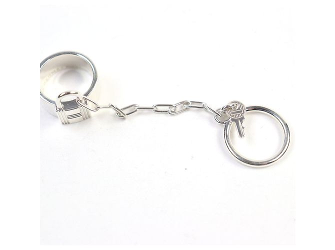 Hermès HERMES Alpha Kelly AG925 Clochette Cadena Double Ring Argento - vista 6