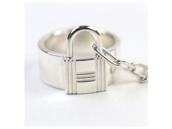 Hermès HERMES Alpha Kelly AG925 Clochette Cadena Double Ring Argento - vista 7