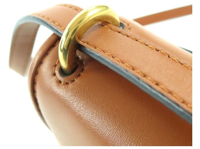 Borsa a spalla in pelle Fendi 8BS082 Camon Small Marrone - vista 11