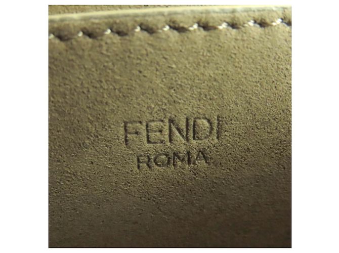Borsa a spalla in pelle Fendi 8BS082 Camon Small Marrone - vista 14