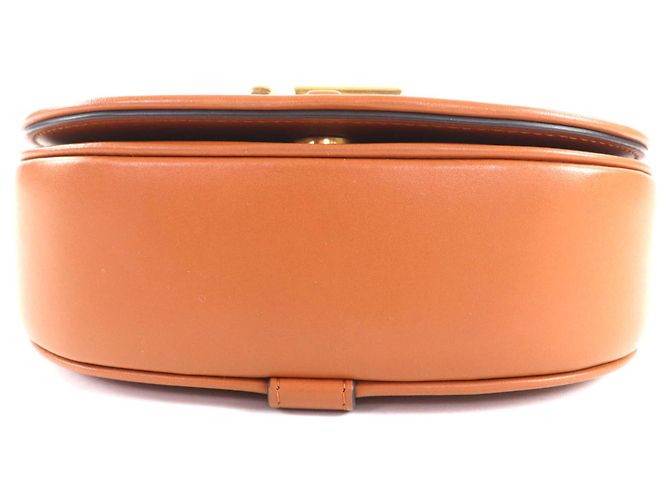 Borsa a spalla in pelle Fendi 8BS082 Camon Small Marrone - vista 5