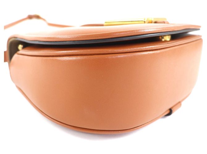 Borsa a spalla in pelle Fendi 8BS082 Camon Small Marrone - vista 6