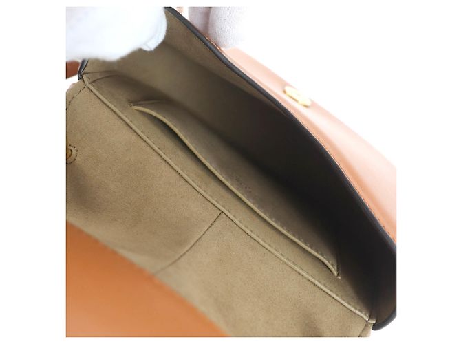 Borsa a spalla in pelle Fendi 8BS082 Camon Small Marrone - vista 9