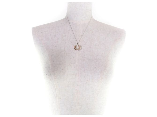 Tiffany & Co Collana in metallo 925 Tiffany 1837 con cerchi intrecciati Argento D'oro - vista 3