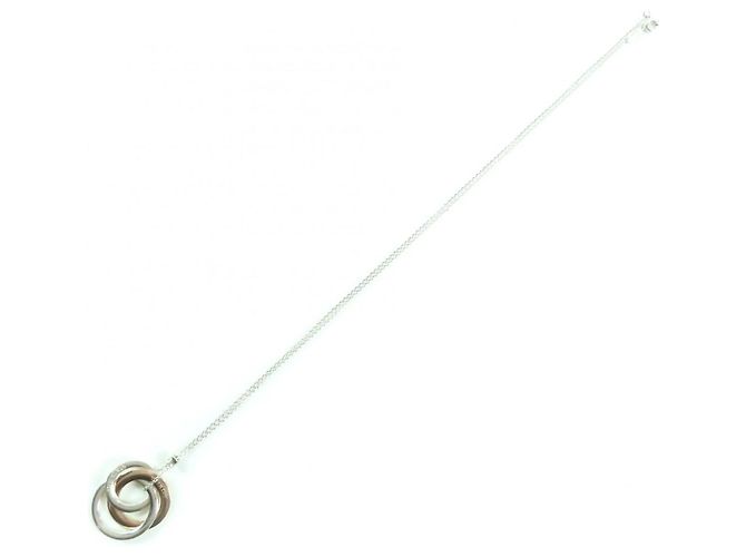 Tiffany & Co Collana in metallo 925 Tiffany 1837 con cerchi intrecciati Argento D'oro - vista 4