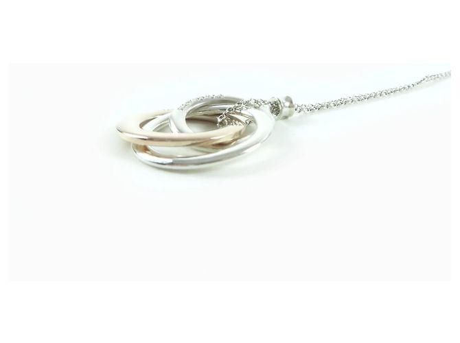 Tiffany & Co Collana in metallo 925 Tiffany 1837 con cerchi intrecciati Argento D'oro - vista 5