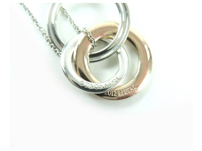 Tiffany & Co Collana in metallo 925 Tiffany 1837 con cerchi intrecciati Argento D'oro - vista 6