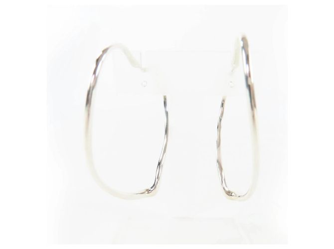 Orecchini a cerchio grandi Open Heart di Elsa Peretti di Tiffany & Co. Argento - vista 6