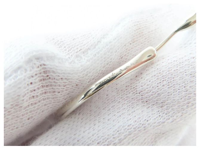 Orecchini a cerchio grandi Open Heart di Elsa Peretti di Tiffany & Co. Argento - vista 8