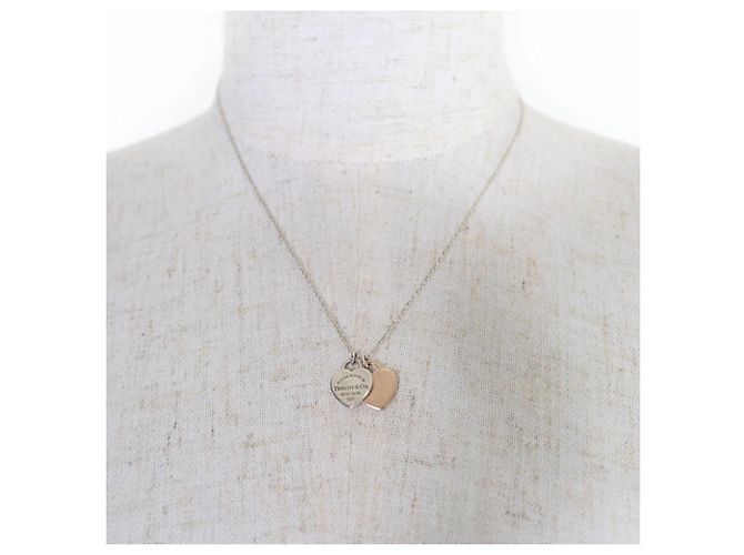 Return to Tiffany Collana Ritorno al Tag a Doppio Cuore di Tiffany & Co. Argento D'oro - vista 4