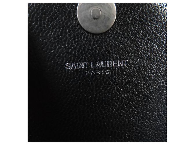 Borsa a Spalla in Pelle Classic Baby Chain di Saint Laurent Nero - vista 13