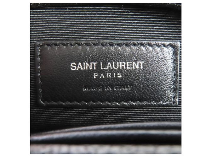 Borsa a Spalla in Pelle Classic Baby Chain di Saint Laurent Nero - vista 14