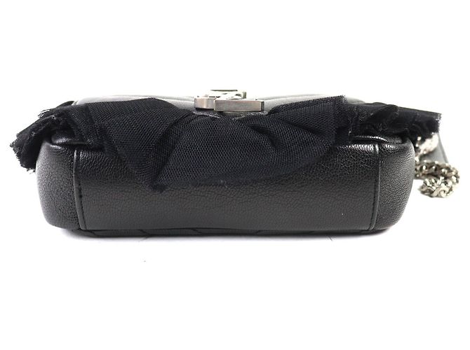 Borsa a Spalla in Pelle Classic Baby Chain di Saint Laurent Nero - vista 4