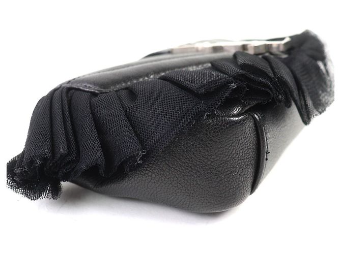 Borsa a Spalla in Pelle Classic Baby Chain di Saint Laurent Nero - vista 5