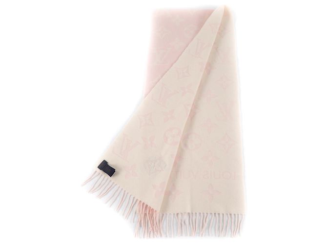 Sciarpa Frangia Preziosa Essenziale Drago Louis Vuitton Rosa Bianco sporco - vista 3