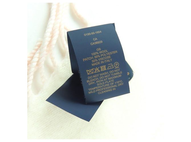 Sciarpa Frangia Preziosa Essenziale Drago Louis Vuitton Rosa Bianco sporco - vista 9