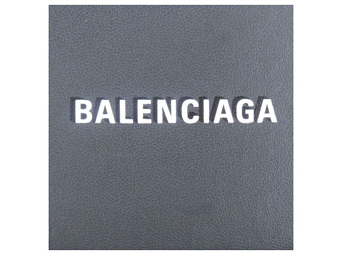 Tarjetero de cuero gris Balenciaga Castaño - vista 7