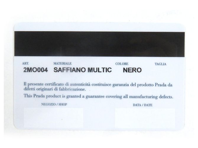 Tarjetero Triangle Saffiano de Prada Negro - vista 9