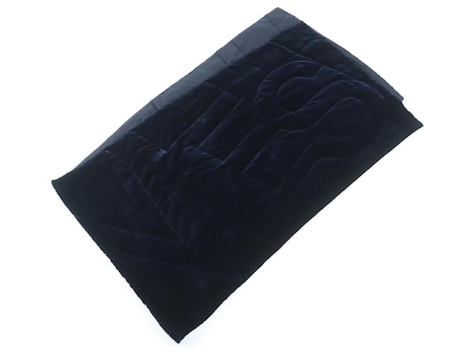 Sciarpa in seta trapuntata con logo Hermès Blu navy - vista 3