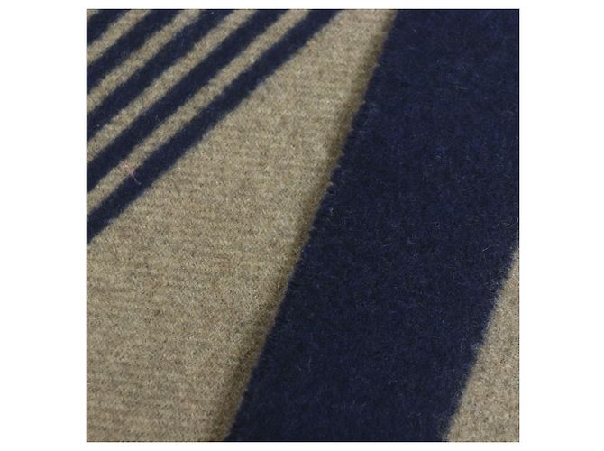 Sciarpa in cashmere blu navy Hermès - vista 5
