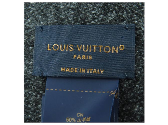 Sciarpa in cashmere e lana Monogram Gradient Louis Vuitton Marrone Nero - vista 6
