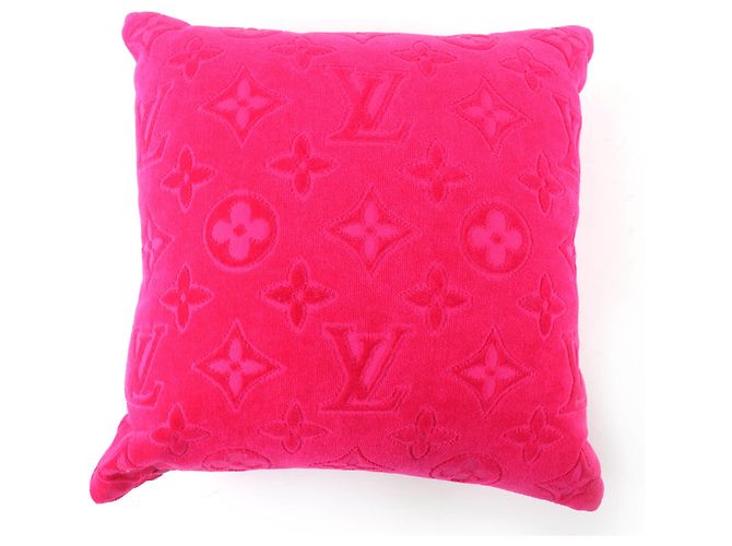 Coussin Fuchsia Pink Louis Vuitton M77525 Rose Fuschia - vue 2