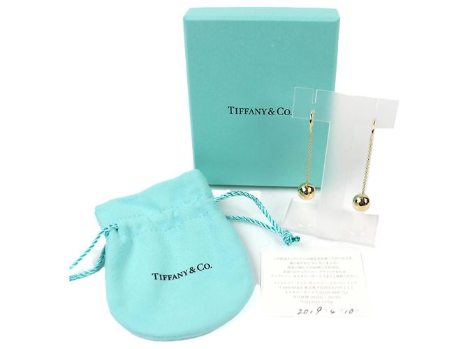 Tiffany & Co Pendientes Ball Drop Tiffany HardWear Dorado - vista 2