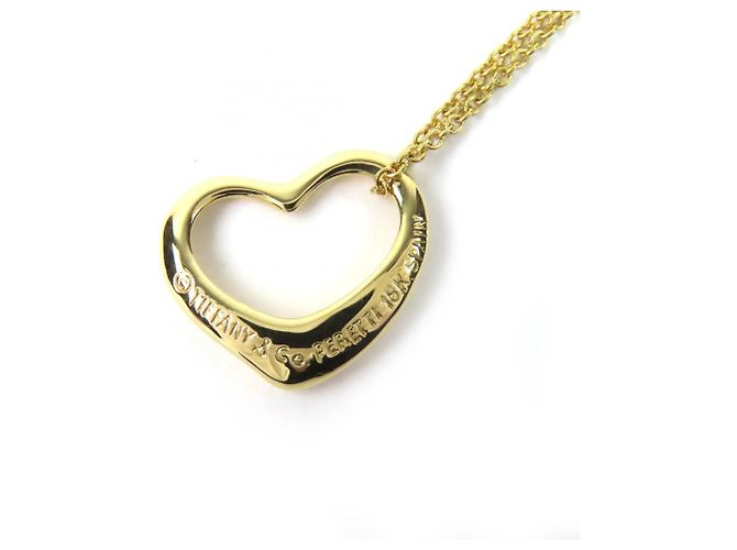 Collar Péndulo Corazón Abierto Elsa Peretti de Tiffany & Co. Dorado - vista 5
