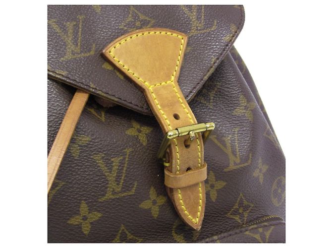 Mochila Montsouris MM Monograma Louis Vuitton para mulheres Marrom - vista 10