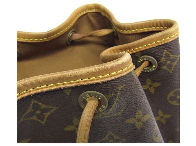 Mochila Montsouris MM Monograma Louis Vuitton para mulheres Marrom - vista 13