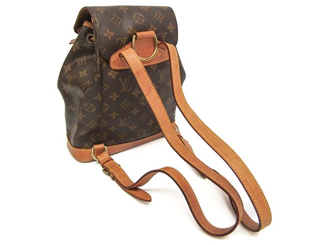 Mochila Montsouris MM Monograma Louis Vuitton para mulheres Marrom - vista 3