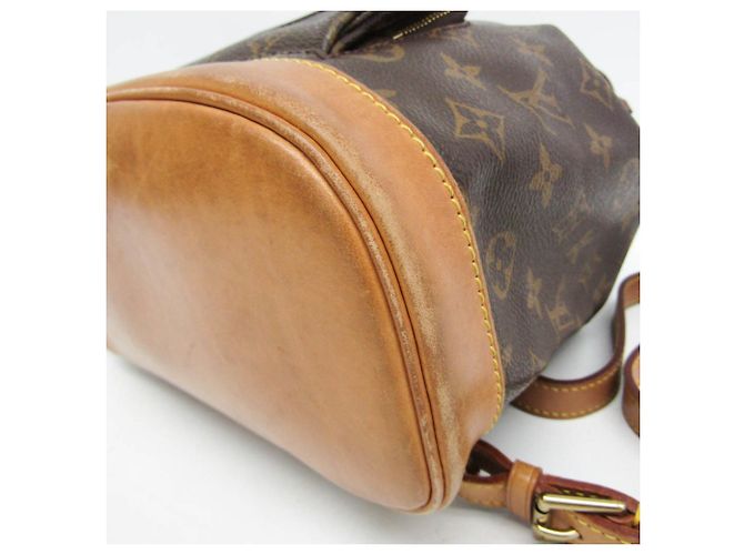 Mochila Montsouris MM Monograma Louis Vuitton para mulheres Marrom - vista 7