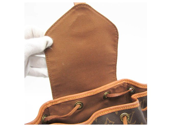 Louis Vuitton Monogram Montsouris MM M51136 Damen Rucksack Braun - Ansicht 13