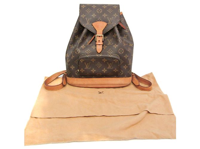 Louis Vuitton Monogram Montsouris MM M51136 Damen Rucksack Braun - Ansicht 2