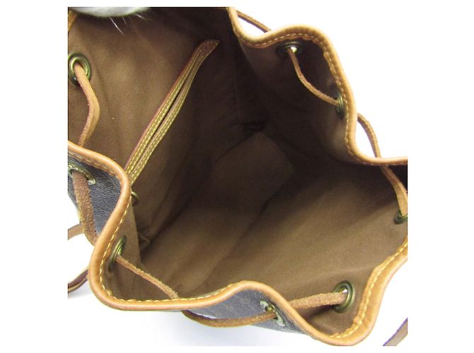 Louis Vuitton Monogram Montsouris MM M51136 Damen Rucksack Braun - Ansicht 4
