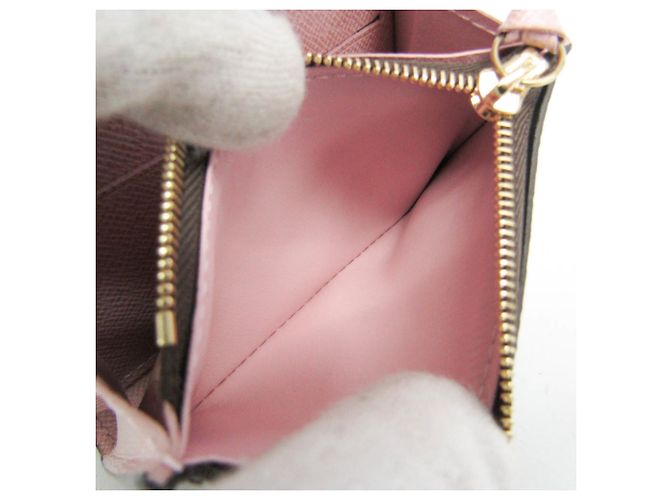 Porte-monnaie Rosalie Monogram Louis Vuitton M62361 Marron Rose - vue 5
