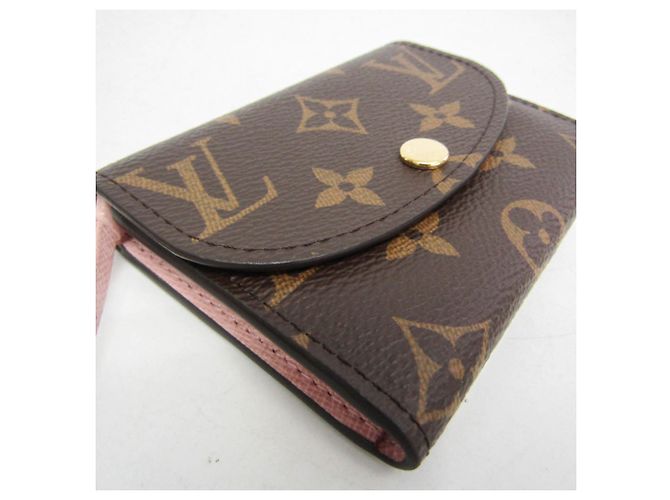 Porte-monnaie Rosalie Monogram Louis Vuitton M62361 Marron Rose - vue 6