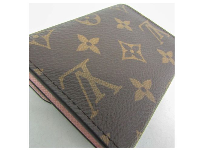 Porte-monnaie Rosalie Monogram Louis Vuitton M62361 Marron Rose - vue 7