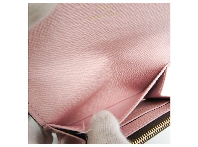 Porte-monnaie Rosalie Monogram Louis Vuitton M62361 Marron Rose - vue 9