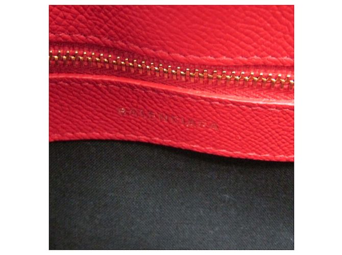 Borsa Balenciaga VILLE TOP HANDLE S Rosso - vista 17