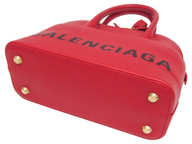 Borsa Balenciaga VILLE TOP HANDLE S Rosso - vista 2