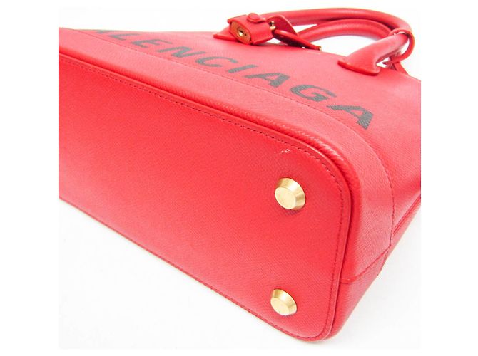 Borsa Balenciaga VILLE TOP HANDLE S Rosso - vista 5