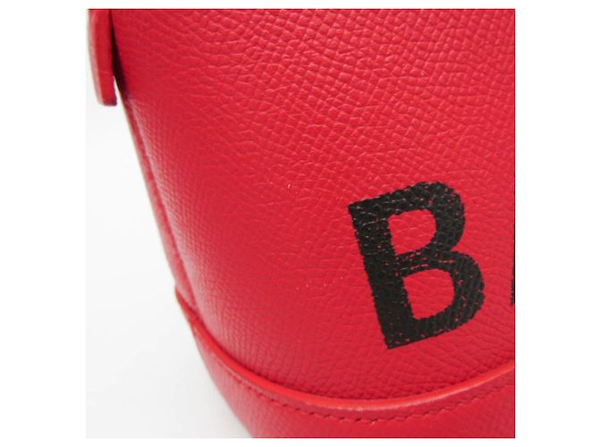 Borsa Balenciaga VILLE TOP HANDLE S Rosso - vista 8
