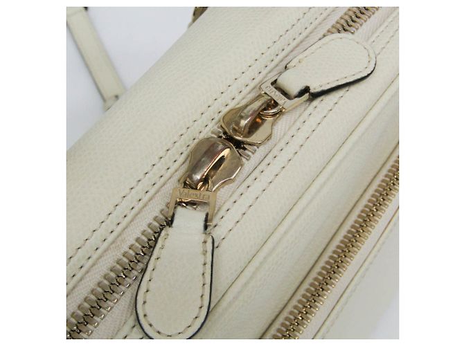 Valextra SERIE S Borsa in pelle media/Borsa a spalla Bianco sporco - vista 13
