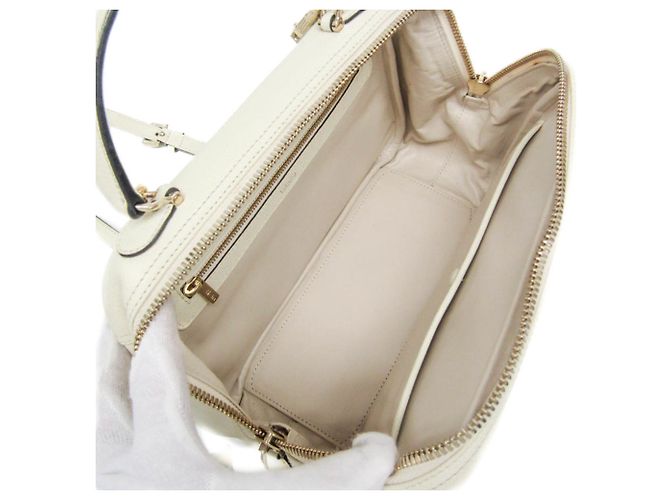 Valextra SERIE S Borsa in pelle media/Borsa a spalla Bianco sporco - vista 3