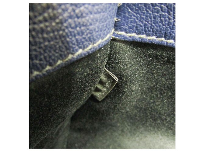 Borsa in pelle blu navy Miu Miu MADRAS per donne - vista 15