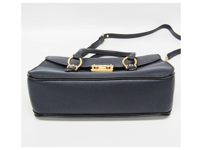Borsa in pelle blu navy Miu Miu MADRAS per donne - vista 5